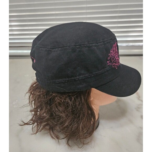 Kid Tees Chicago Blackhawks Adjustable Hat Pink Logo On Black Hat - Picture 3 of 6